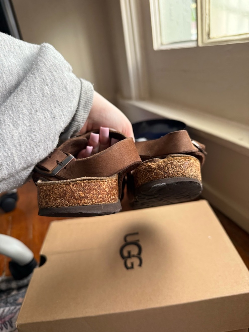 Birkenstocks 38 women’s 7 mens 5 fair condition - Picture 9 of 9